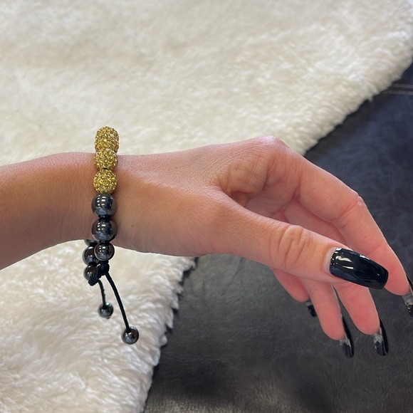 Micro Pave CZ Crystal Ball Shamballa Bracelet - Picture 5 of 7